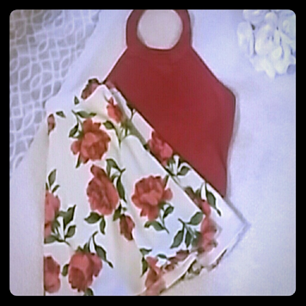 Flirty halter and floral skirt set NWT